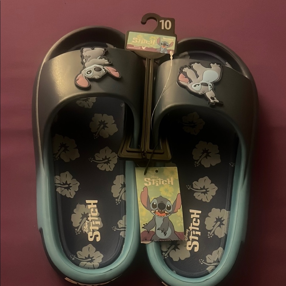 Woman’s Slide Sandals - Gray and Blue